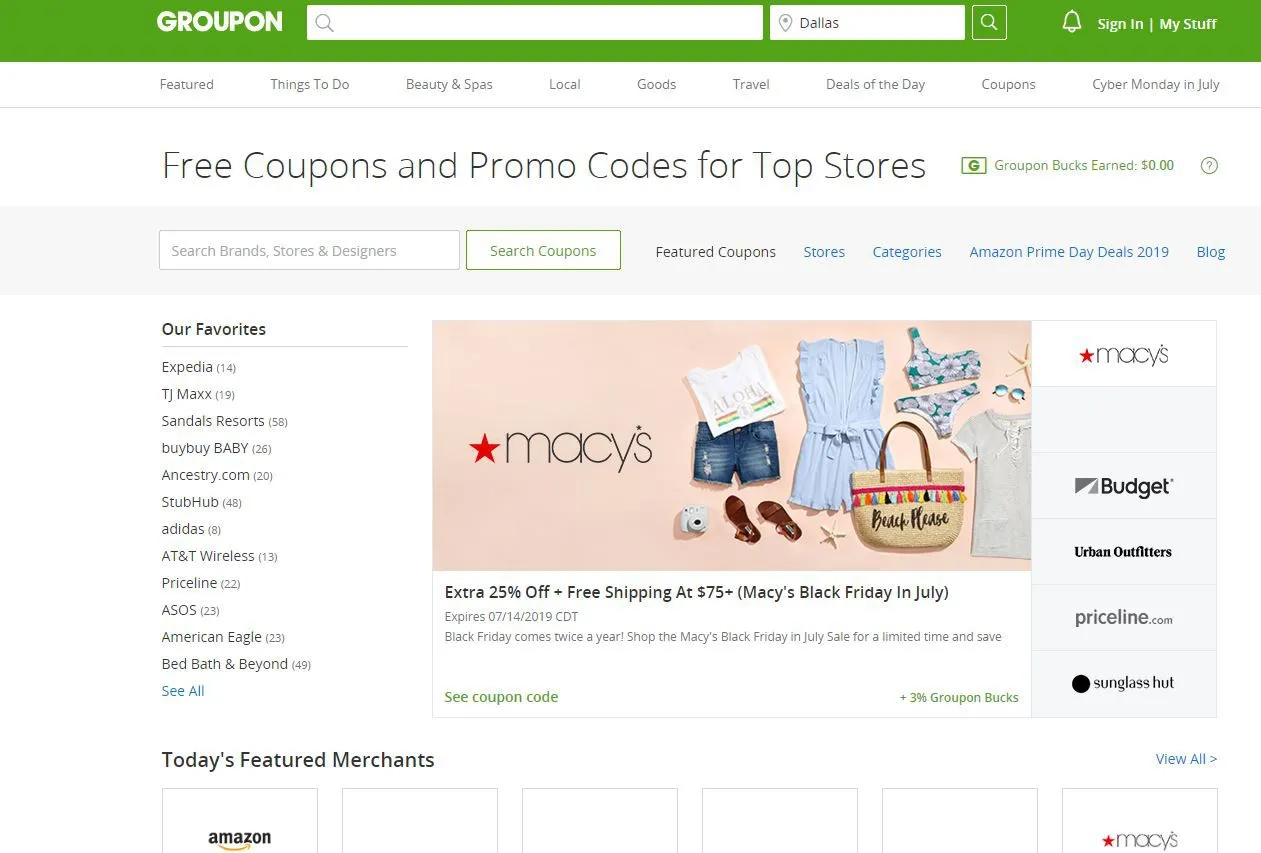 Groupon LATAM e-commerce