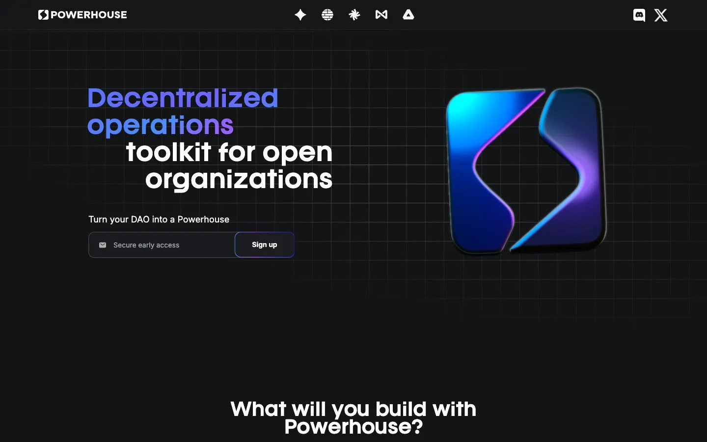 Powerhouse landing page